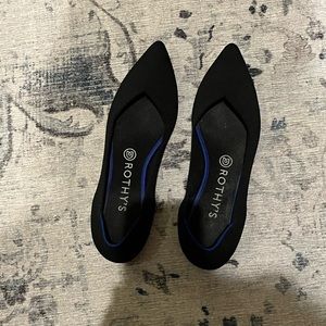 Rothy's Black Pointed Toe Flats